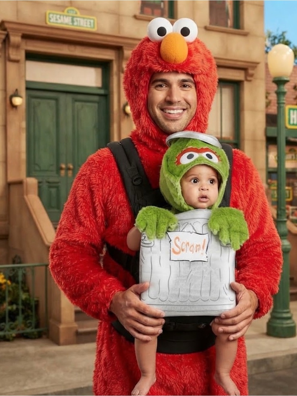 Authentic Sesame Street Oscar Baby Cover Costume one size